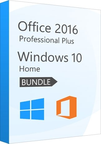 Windows 10 Home + Office 2016 Professional - Package